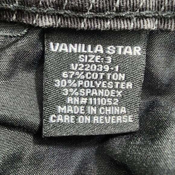 NEW Vanilla Star Jeans Womens 3 Juniors Gray Pin Striped Mid Rise Skinny Ankle - Picture 11 of 16